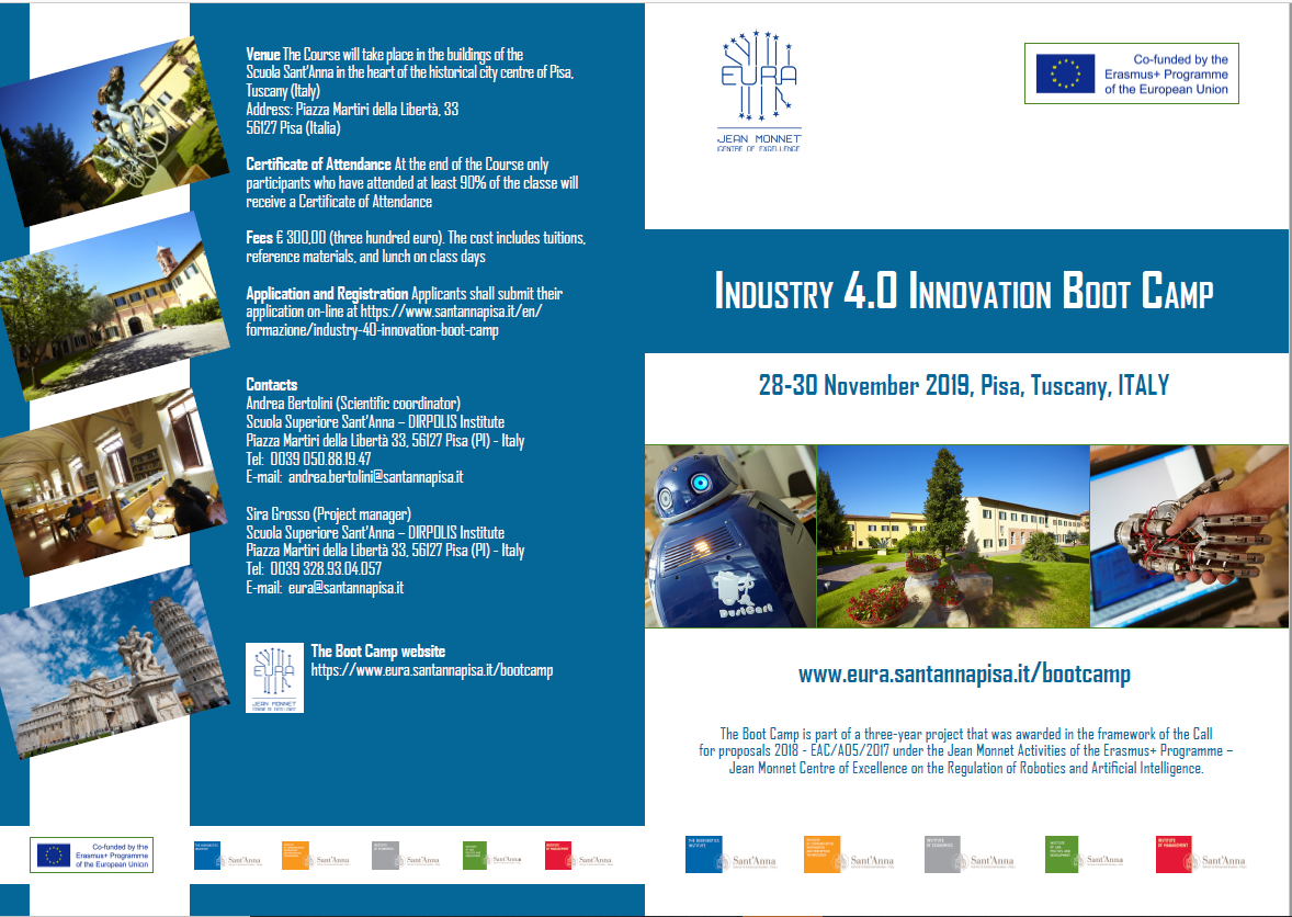 Industry 4 0 Innovation Boot camp APPLY NOW EURA